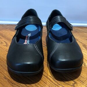 Wolky Women's Gila Mary Jane Black Might/Dessin Suede + Powerstep Protech insole